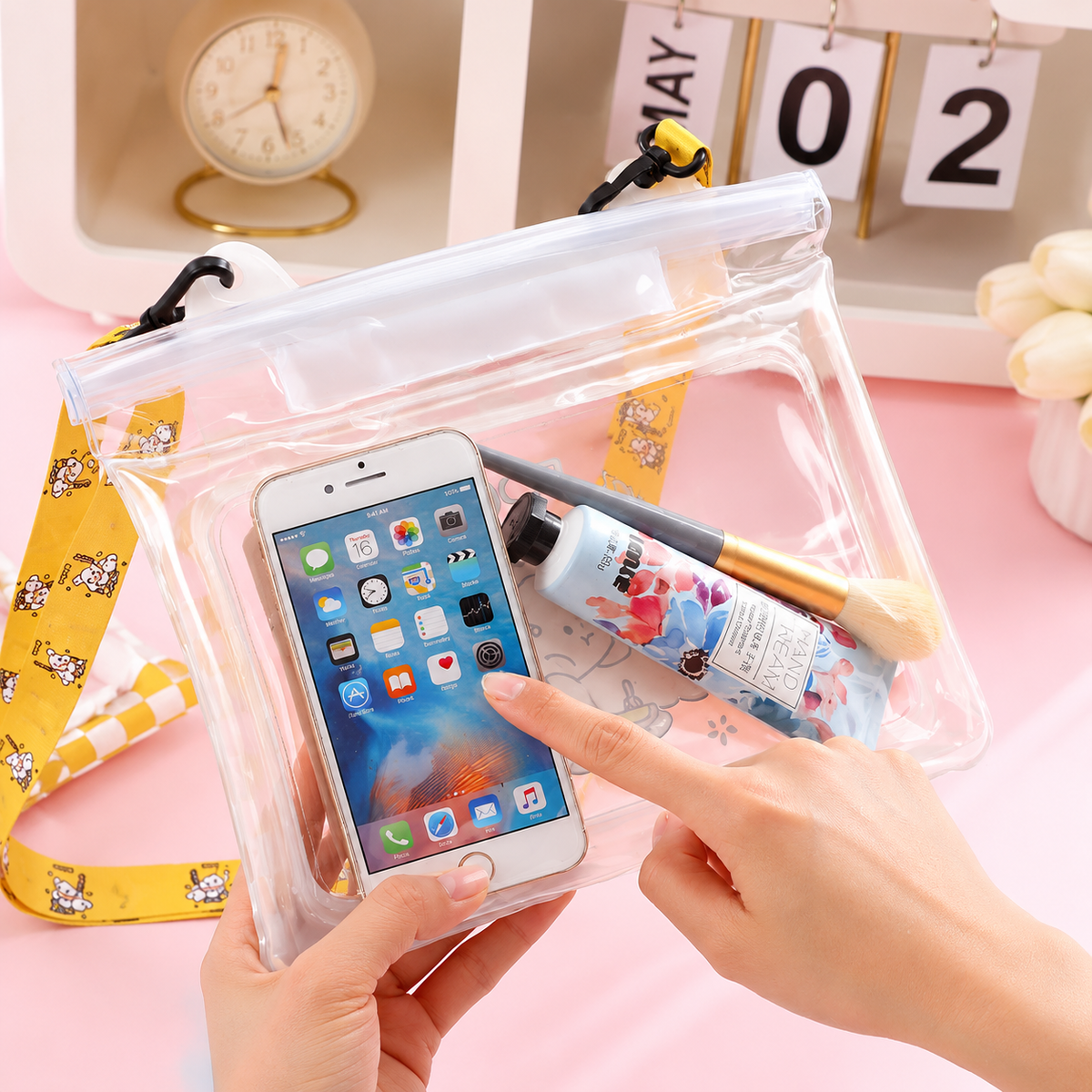 Cute Touch Screen Waterproof Sling Bag