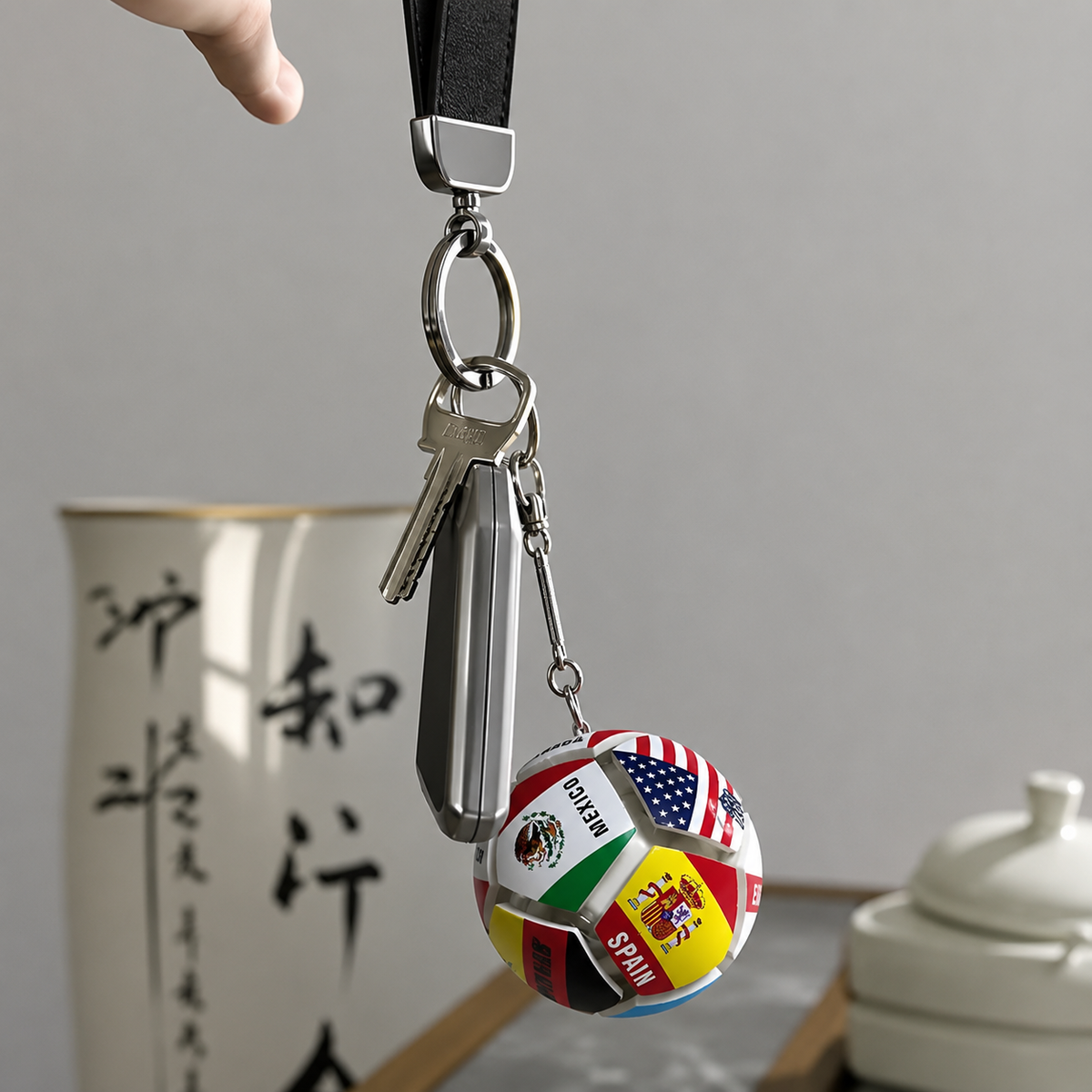 FIFA Football Glow Charm Keychain