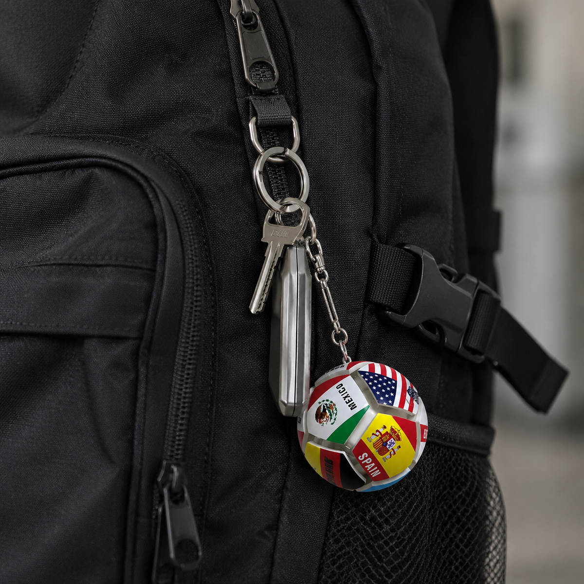 FIFA Football Glow Charm Keychain