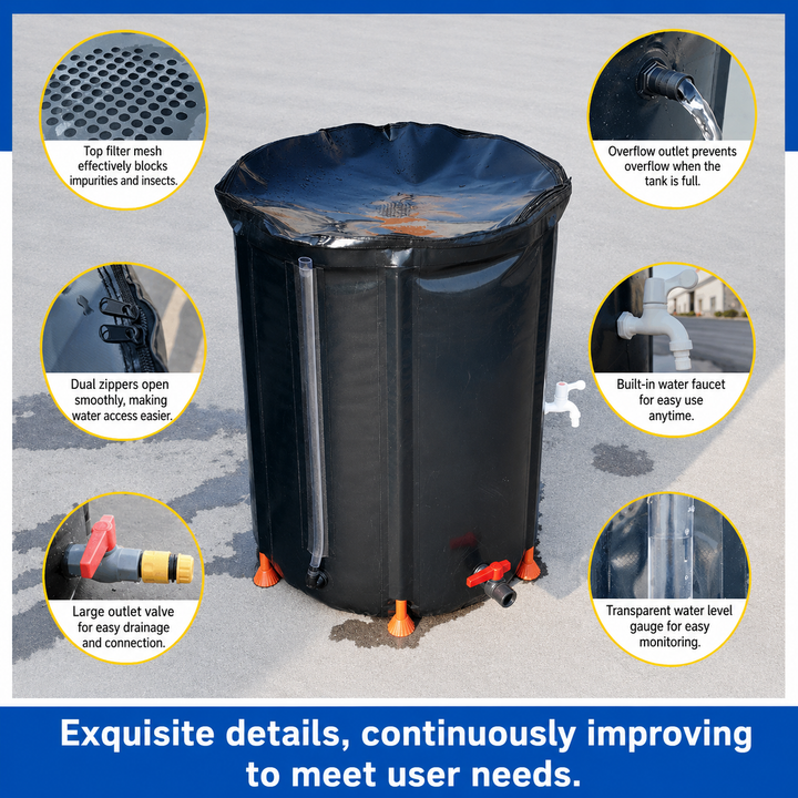 Portable & Foldable Rain Water Barrel