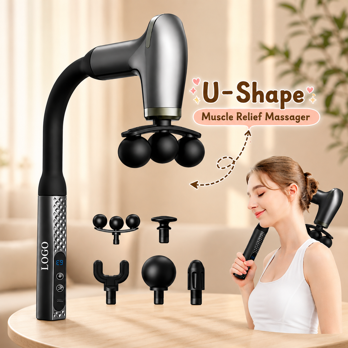 U-Shape Muscle Relief Massager