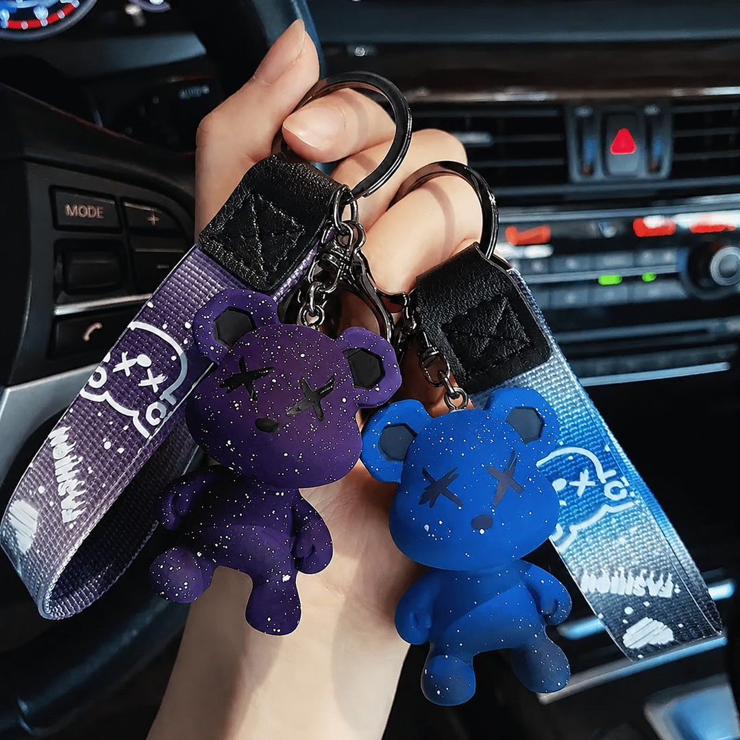 Cute Stylish Bear Keychain Charm