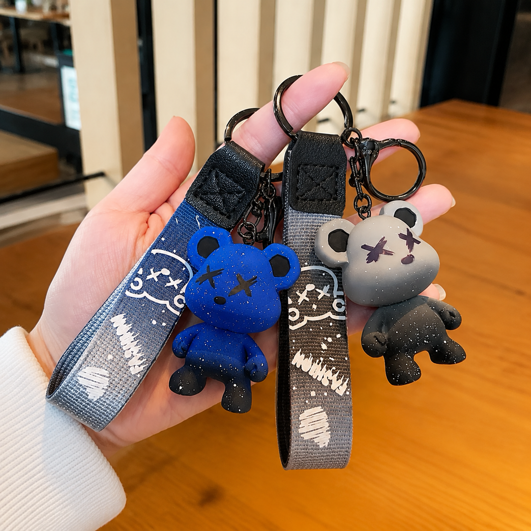 Cute Stylish Bear Keychain Charm