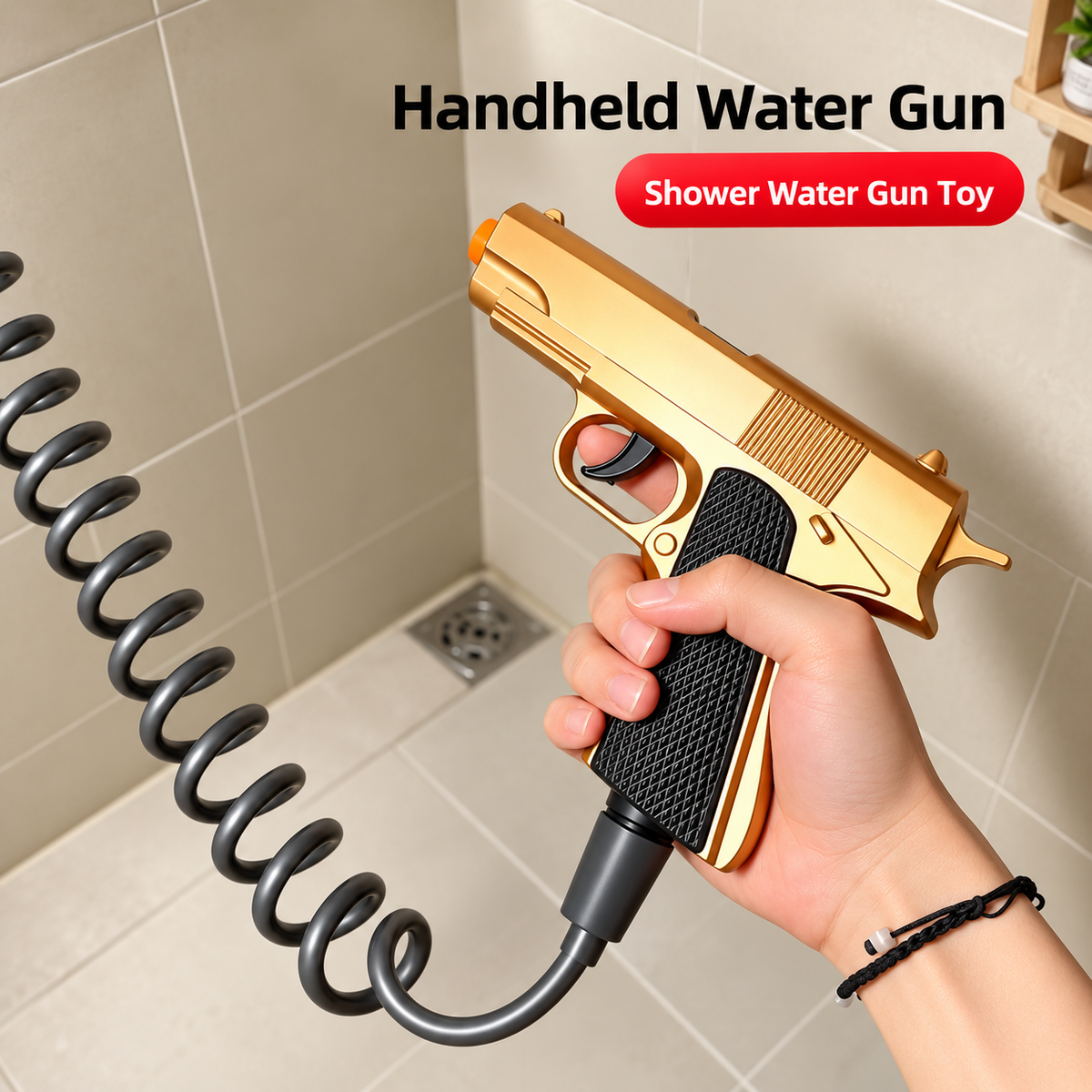 Flexible Bathroom Cleaning Spray Gun