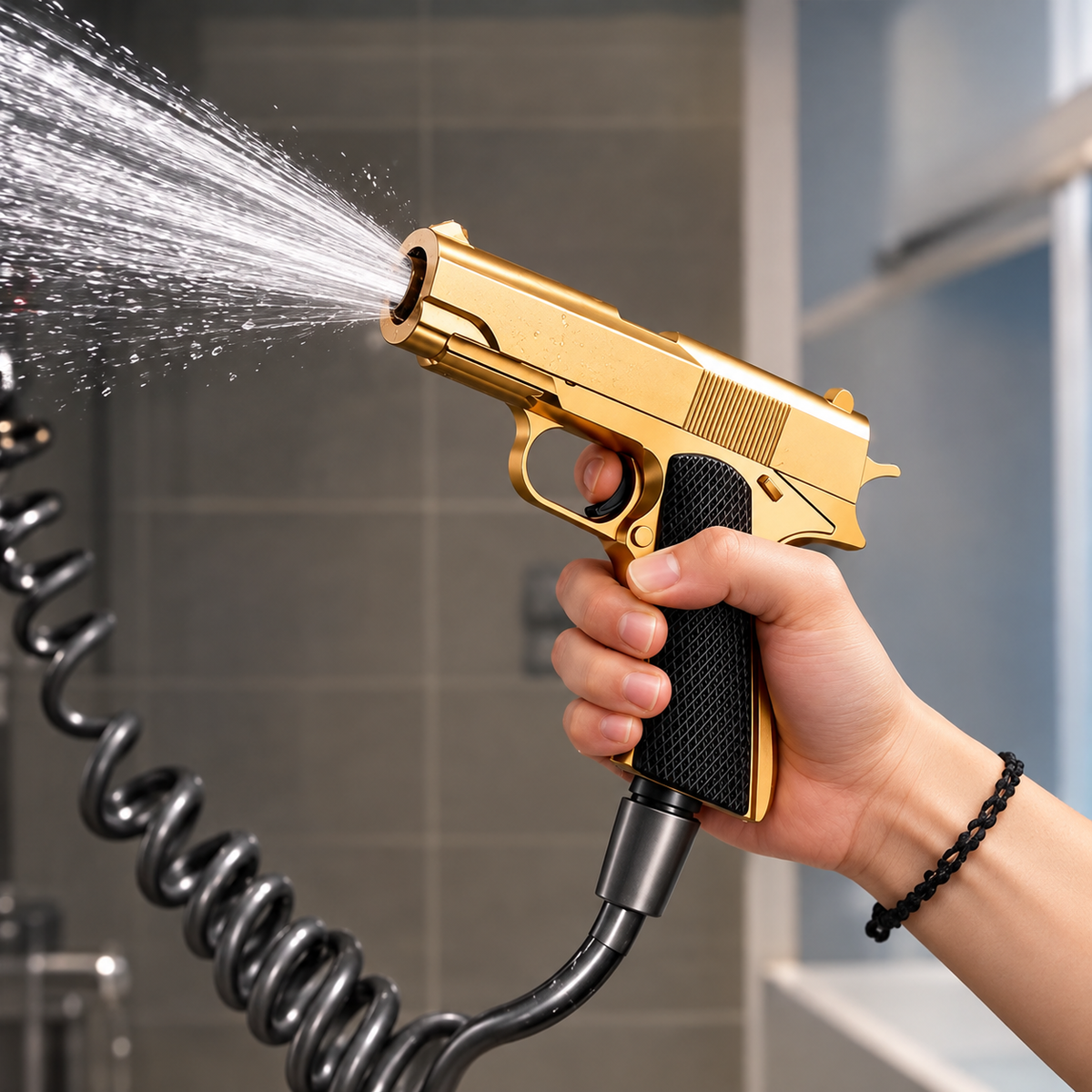 Flexible Bathroom Cleaning Spray Gun