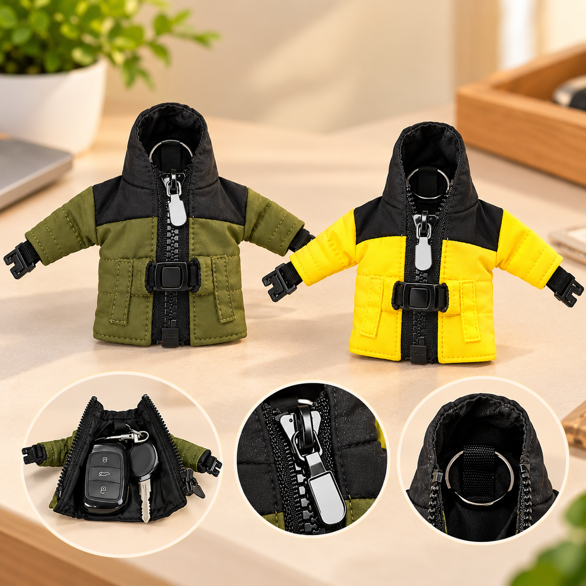 Cute Jacket Keychain Holder