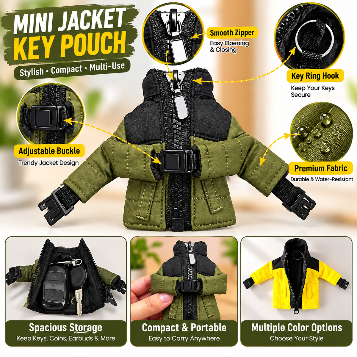 Cute Jacket Keychain Holder
