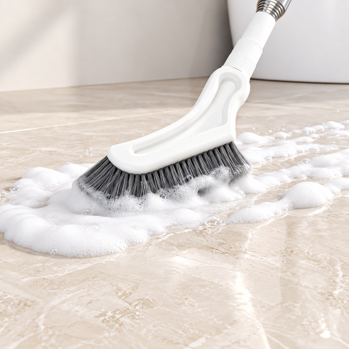 Extendable L-Shaped Cleaning Brush