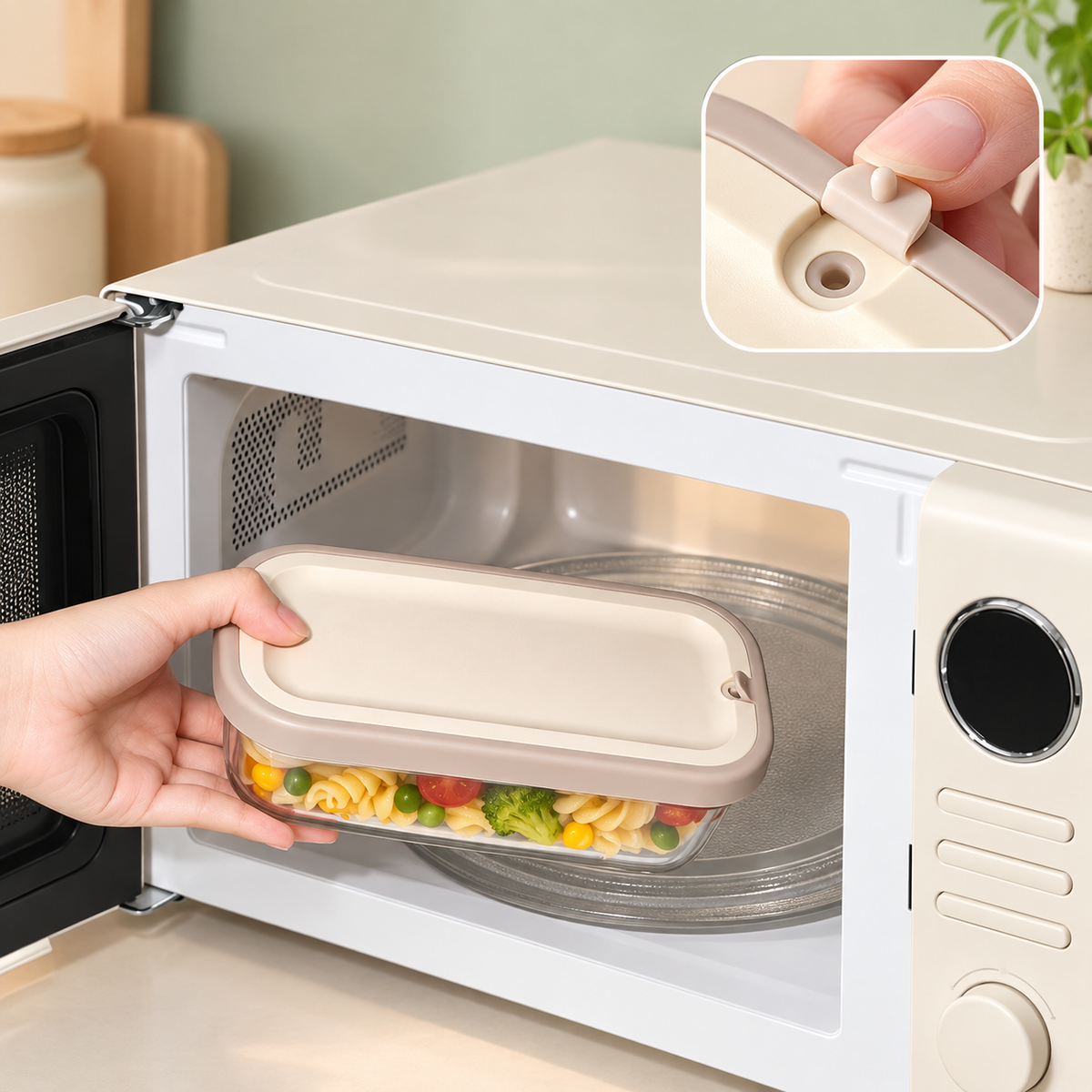 Multi Compartment Glass Lunch Box