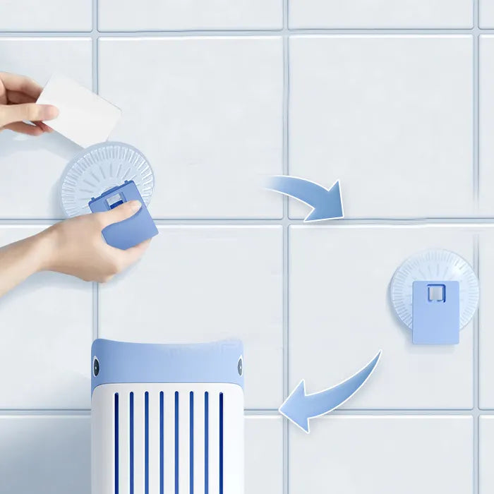 Whale-Shaped Toilet Brush With Liquid Dispenser