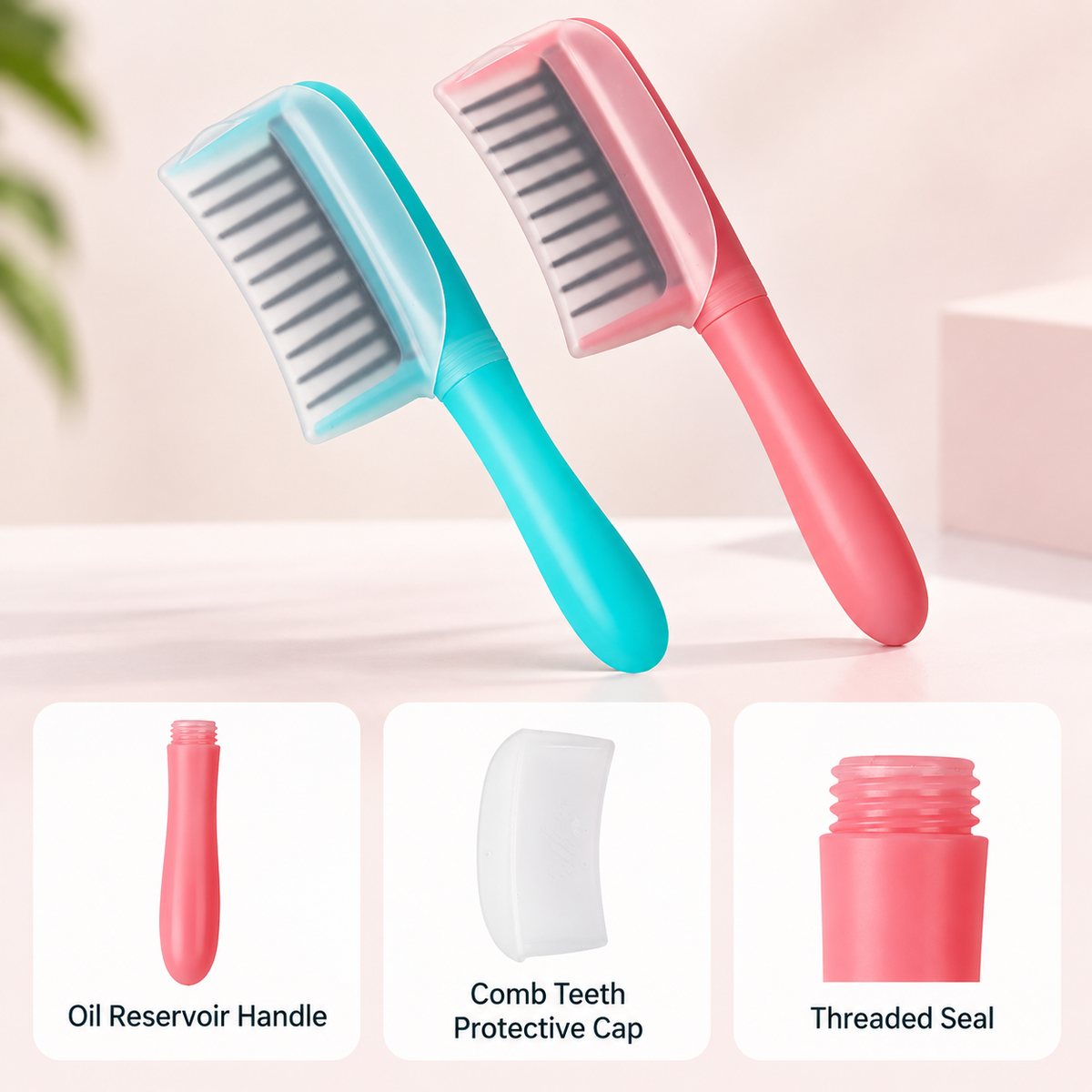 Easy Oil Dispensing Hair Comb