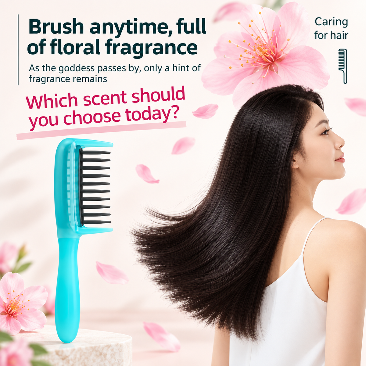Easy Oil Dispensing Hair Comb