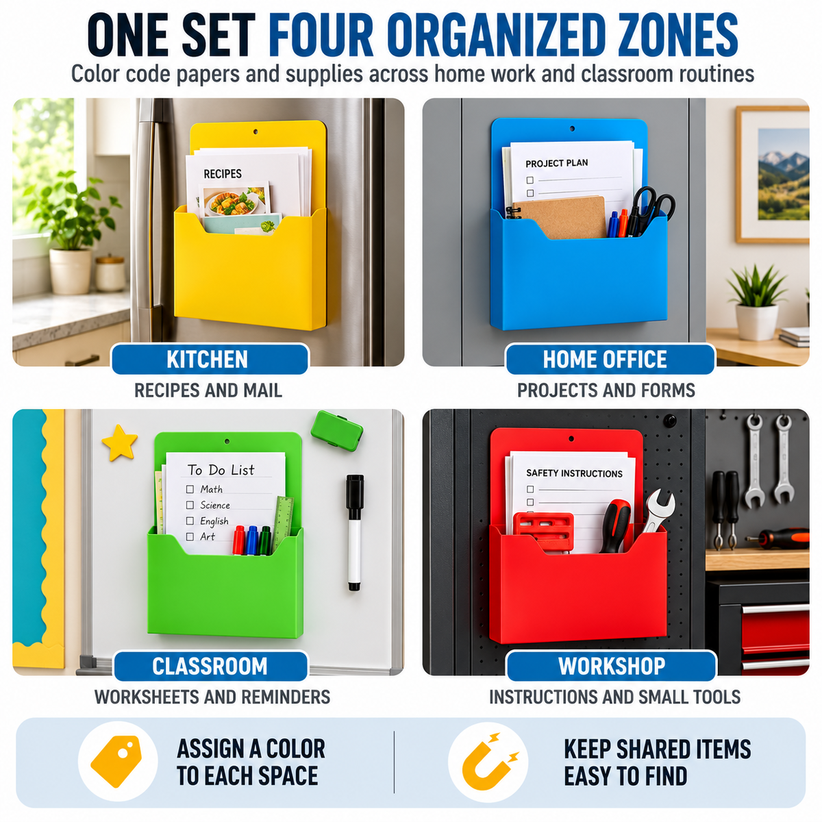 Magnetic Document Storage Organizer