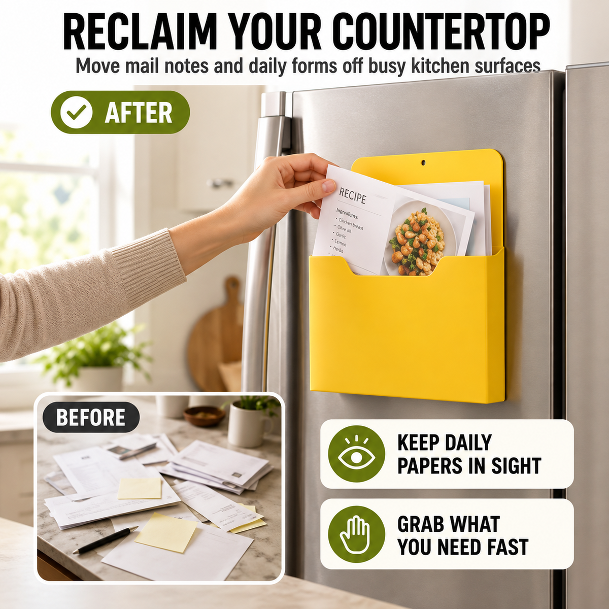 Magnetic Document Storage Organizer