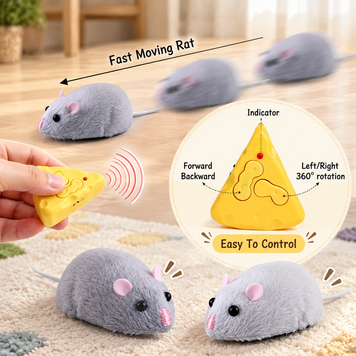 Kids Remote Control Mouse Toy