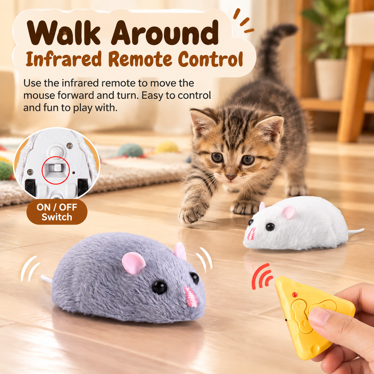 Kids Remote Control Mouse Toy