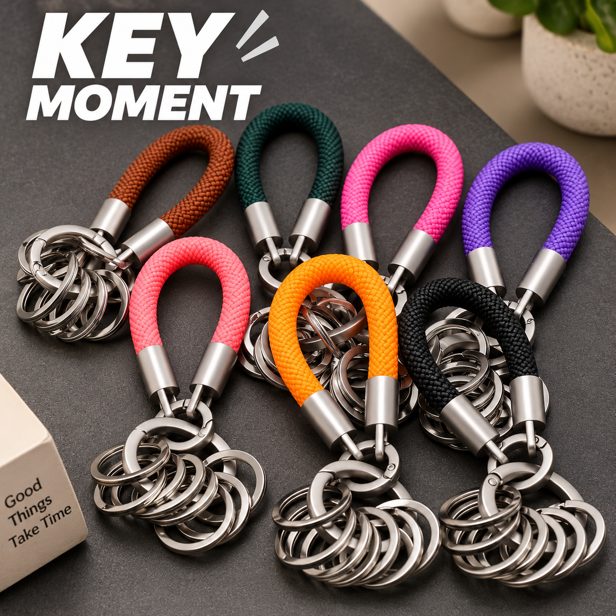 Multi Key Ring Detachable Keychain