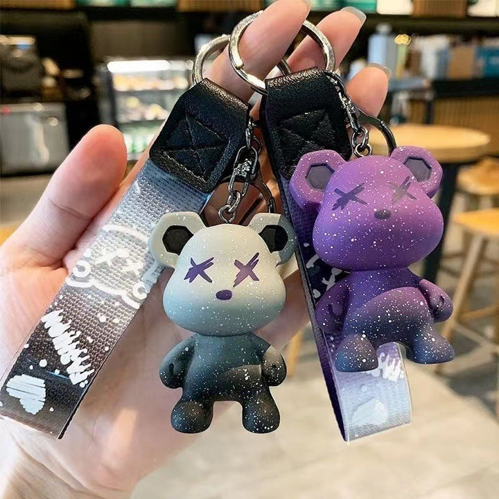 Cute Stylish Bear Keychain Charm