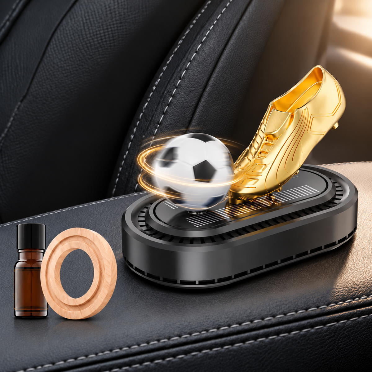 Premium Solar Rotating Car Freshener