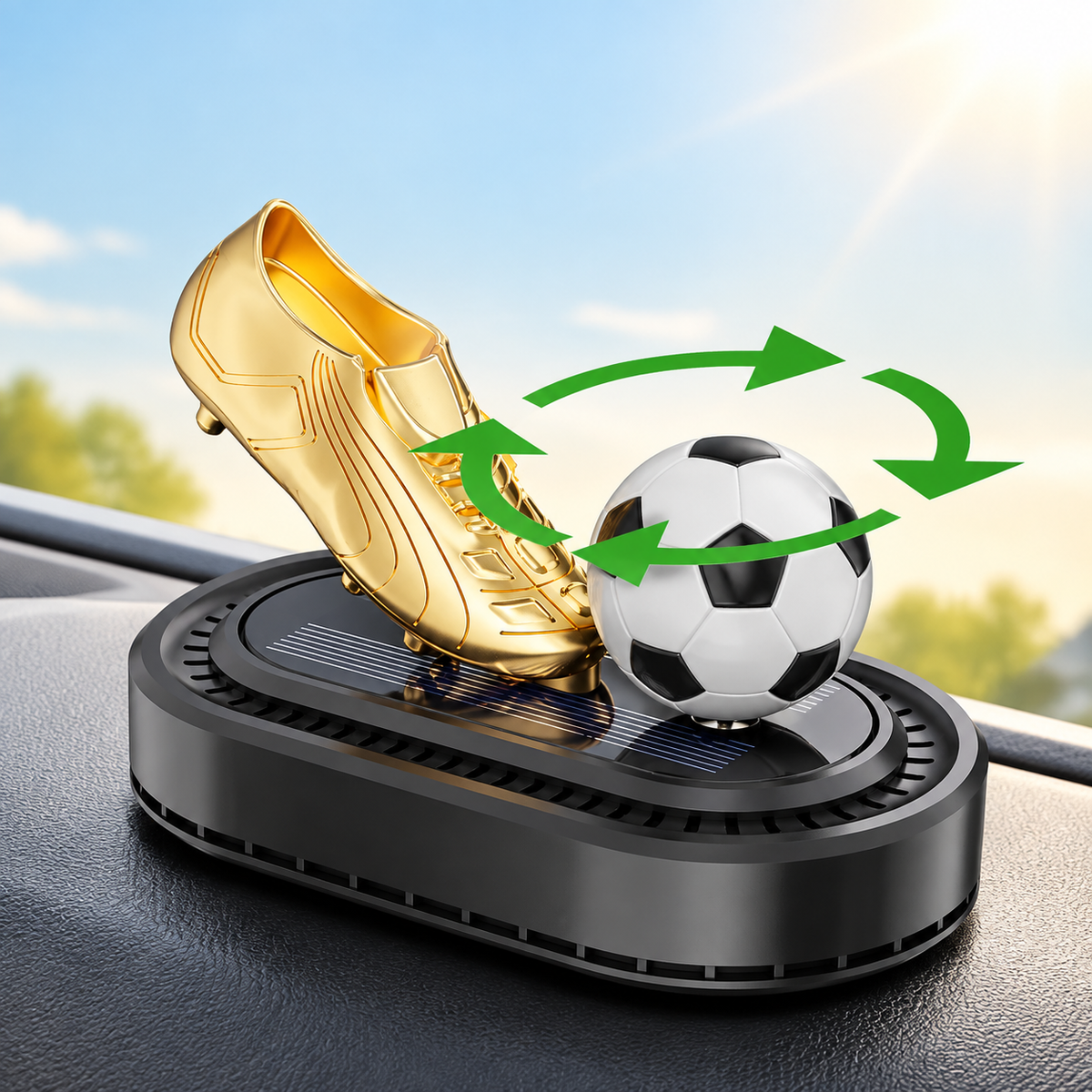 Premium Solar Rotating Car Freshener