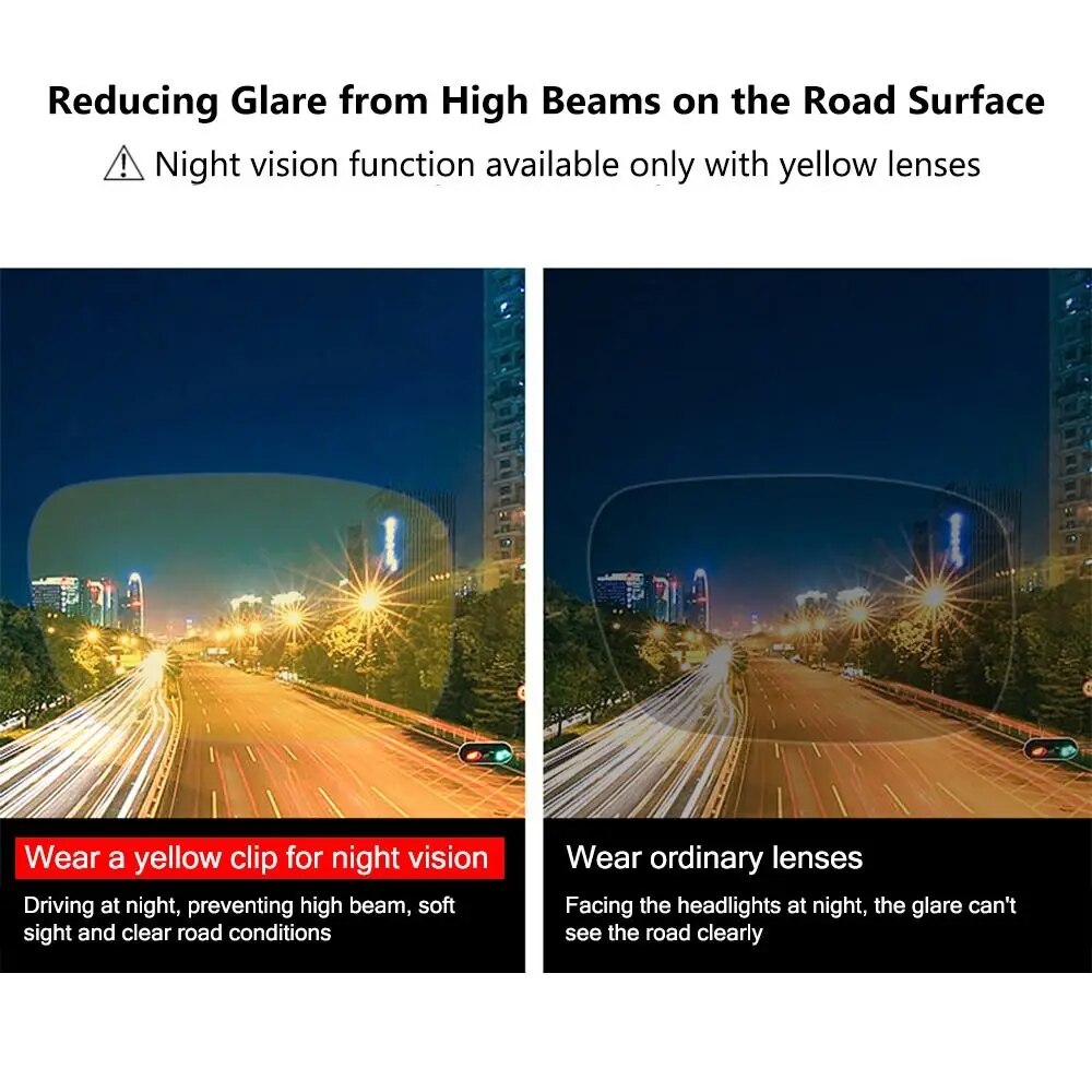 Polarized Clip-on Glasses with UV400 Protection