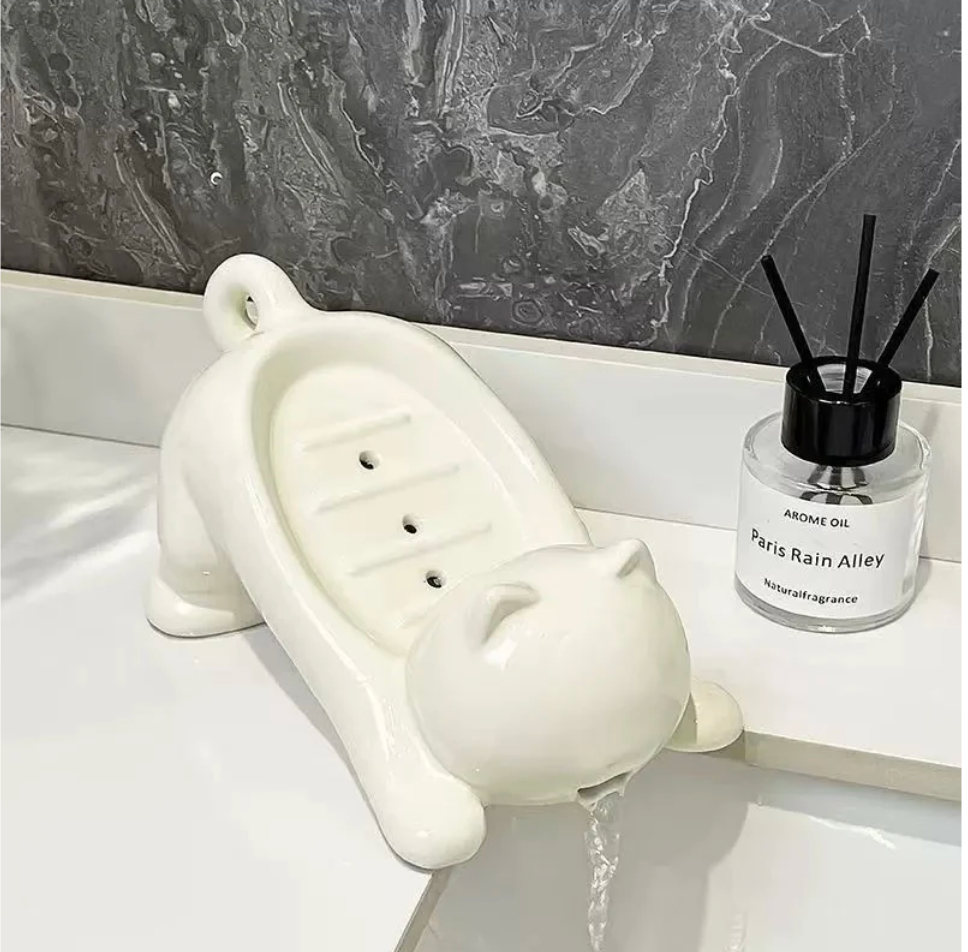 Cute Cat Drain Soap Holder