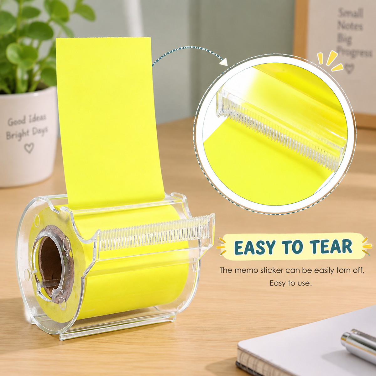 Quick Sticky Note Roll Dispenser