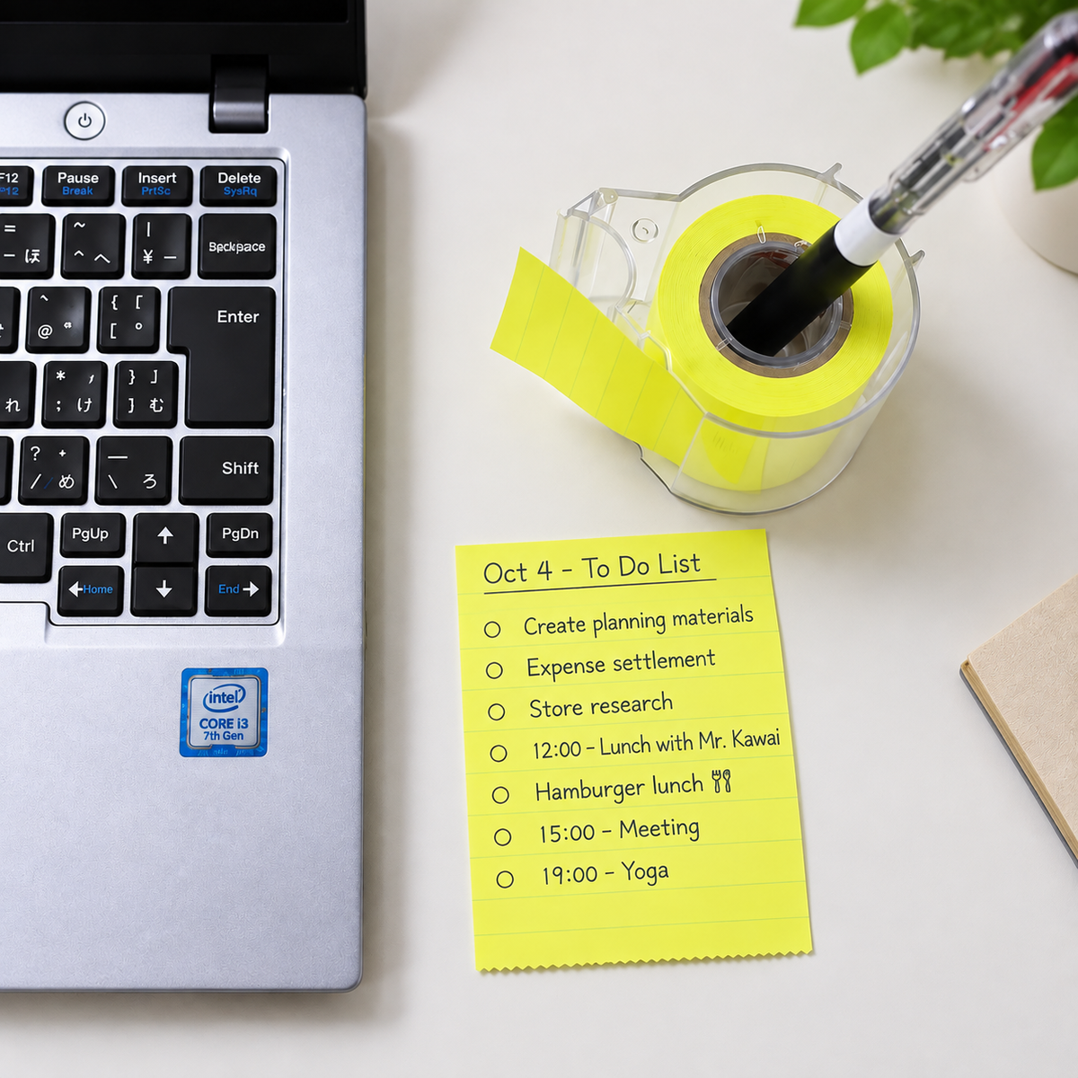 Quick Sticky Note Roll Dispenser