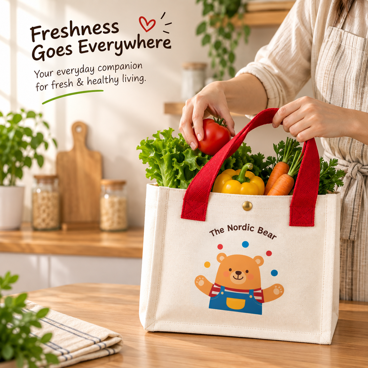 Cute Printed Canvas Mini Handbag