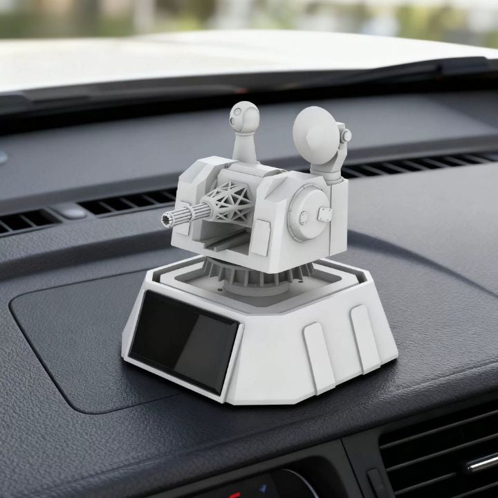 Futuristic Rotating Solar Turret