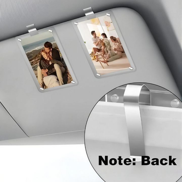 Car Sun Visor Photo Frame