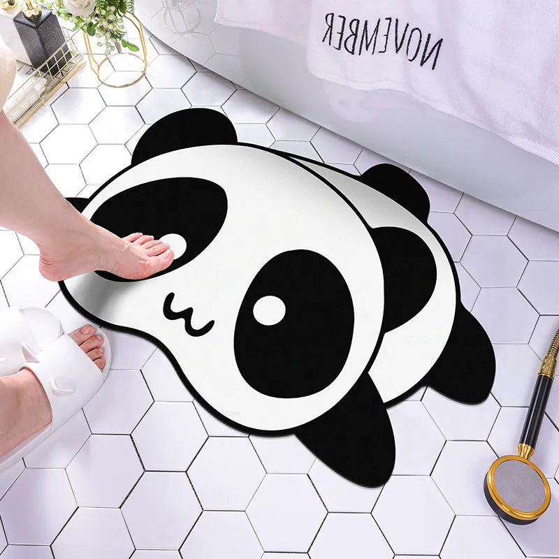 Cartoon Panda Foot Mat