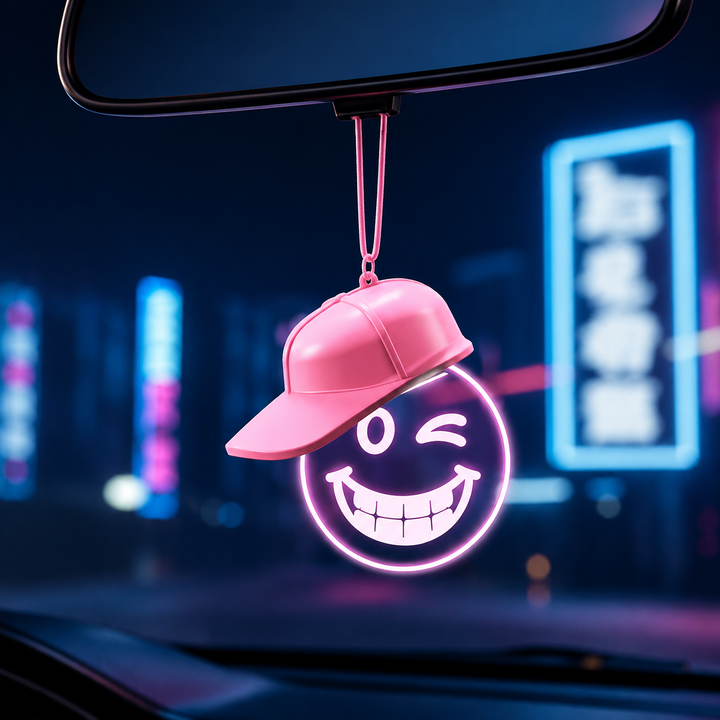 Cute Smiley LED Car Decor