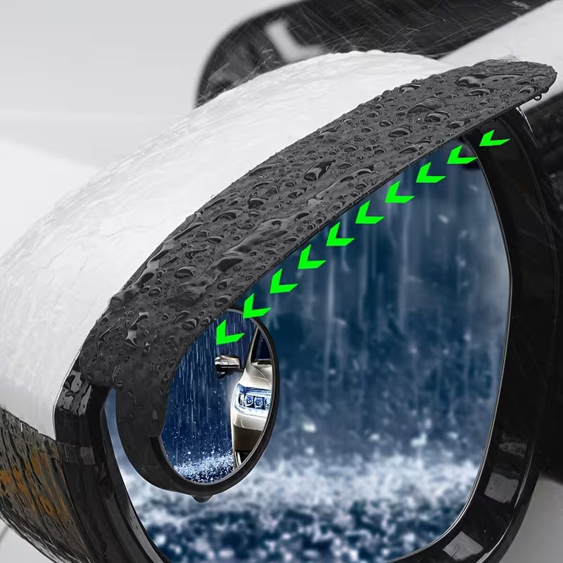 Car Rain Guard with Rearview Mirror