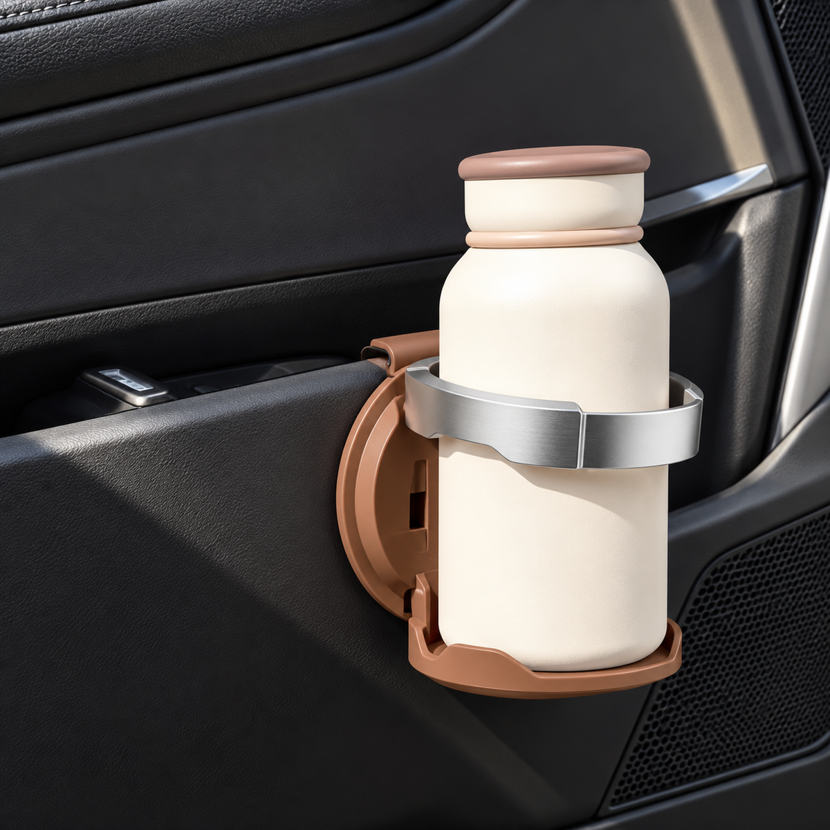 Foldable Car Door Cup & Phone Holder