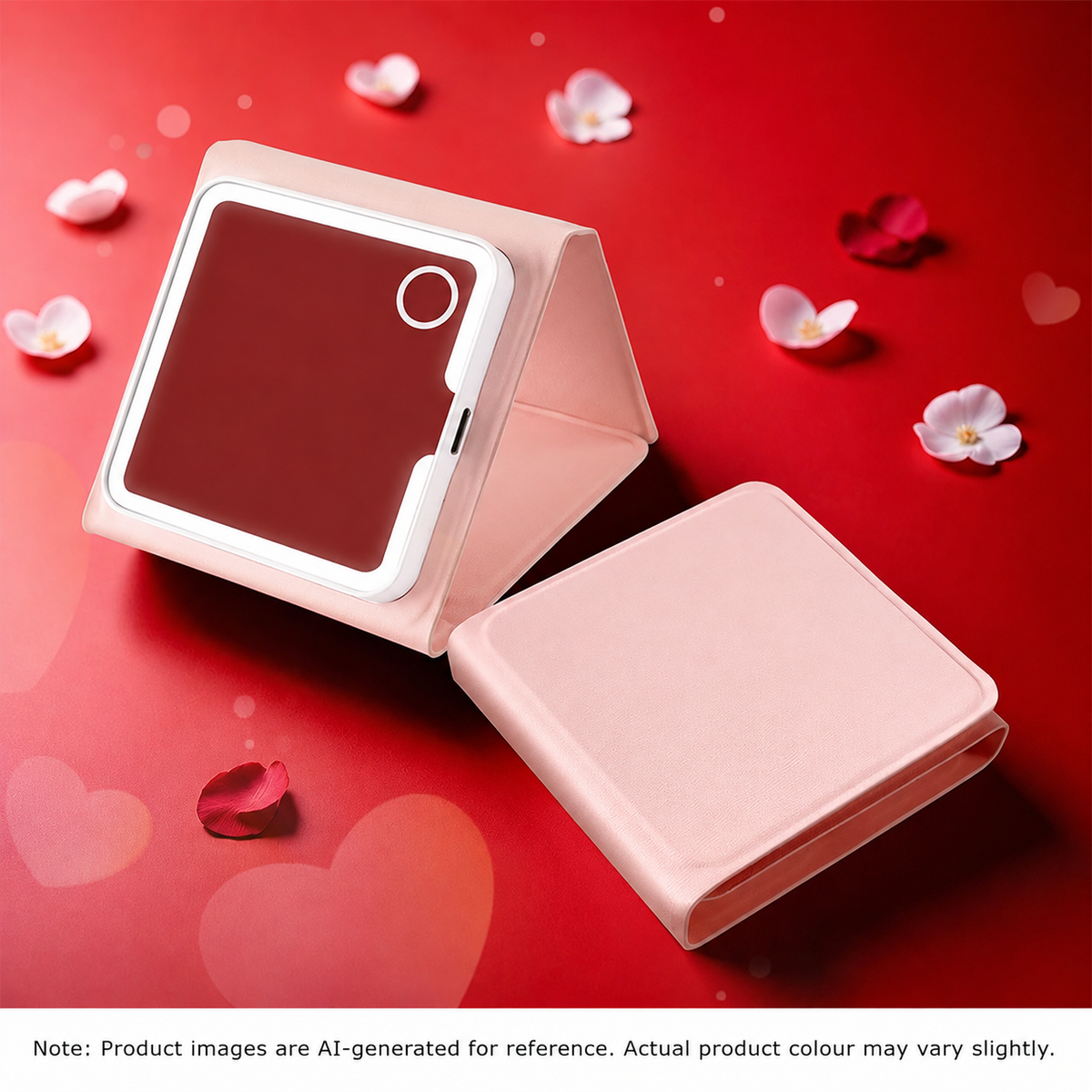 Portable Folding LED Makeup Mirror