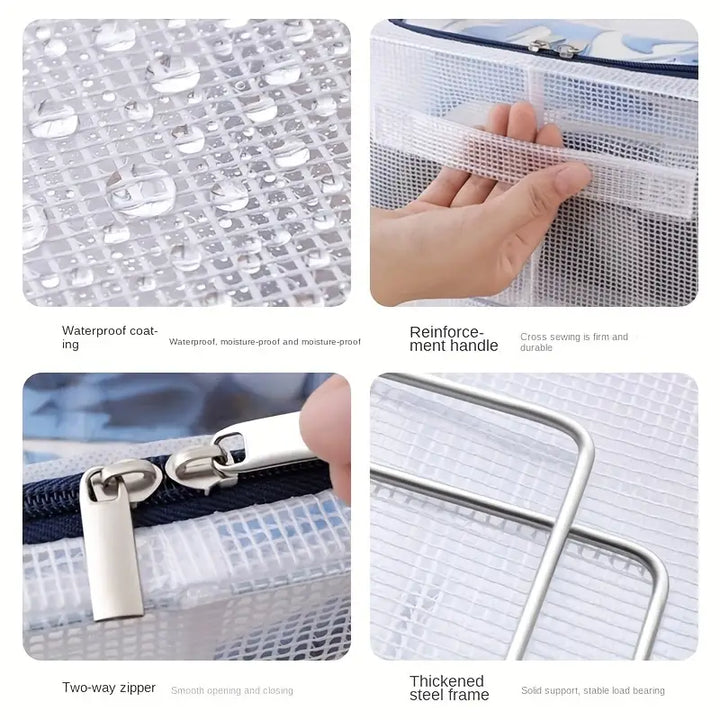 PVC Foldable Transparent Storage Box for Shoes, Toys, Clothes, Books etc.