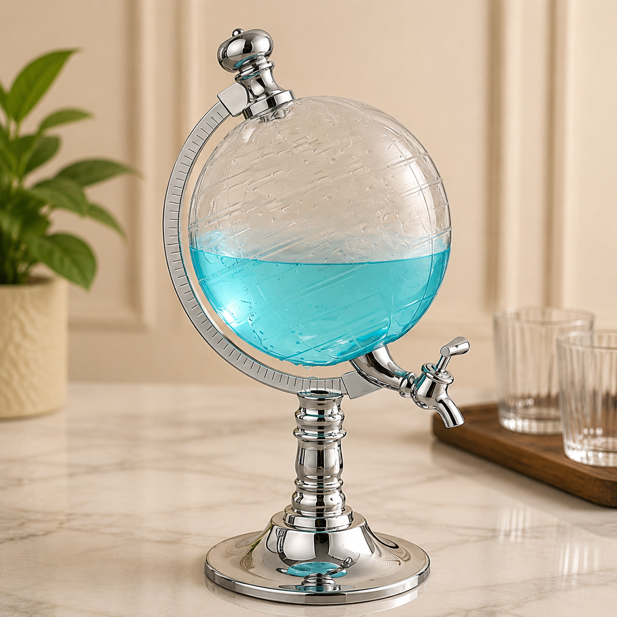 Vintage Globe Beverage Dispenser