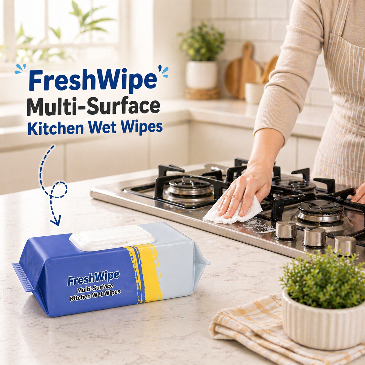 FreshWipe Multi-Surface Kitchen Wet Wipes