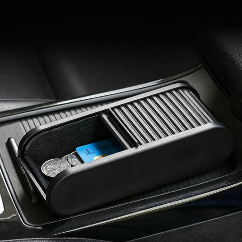 Sliding Car Dashboard Storage Box