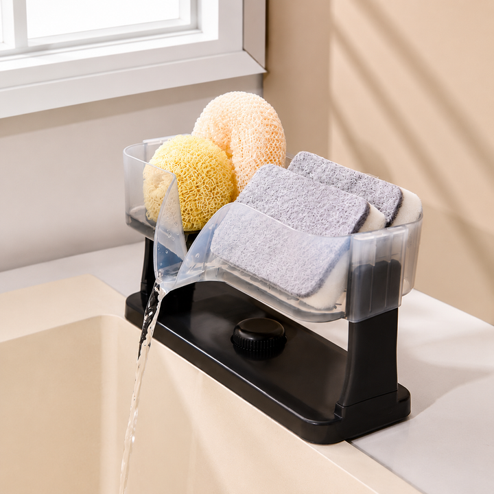 Quick Drain Sponge Organizer