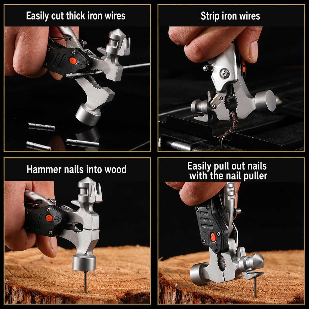Pocket-Sized Multi Tool Hammer