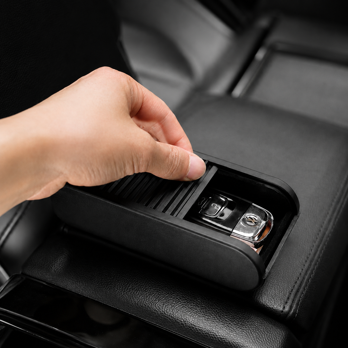Sliding Car Dashboard Storage Box