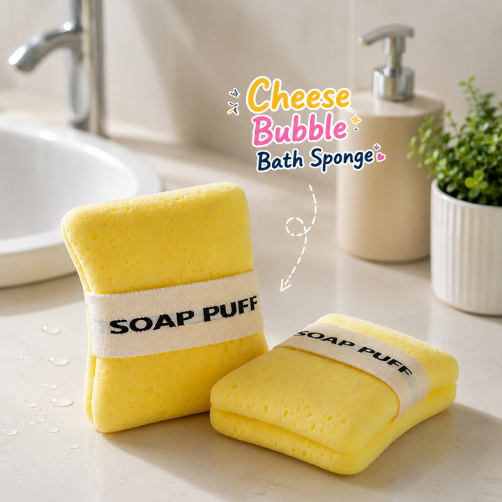 Cheese Bubble Bath Sponge