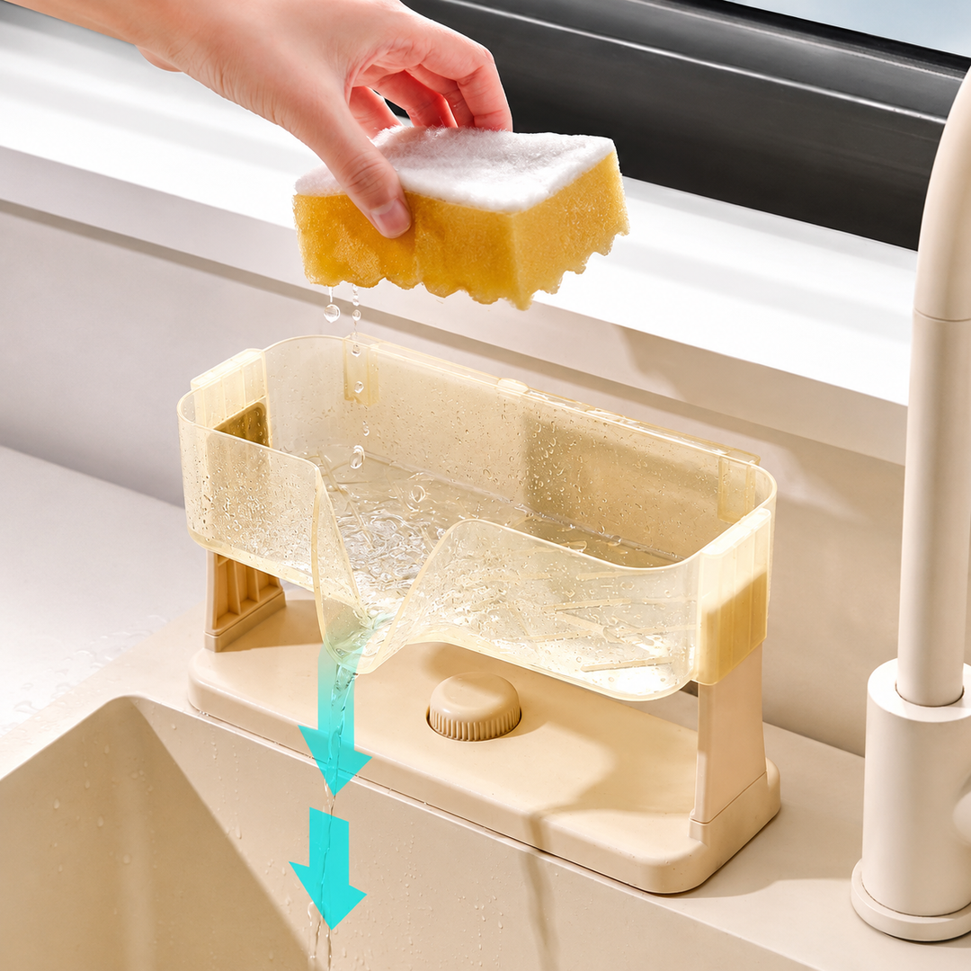 Quick Drain Sponge Organizer
