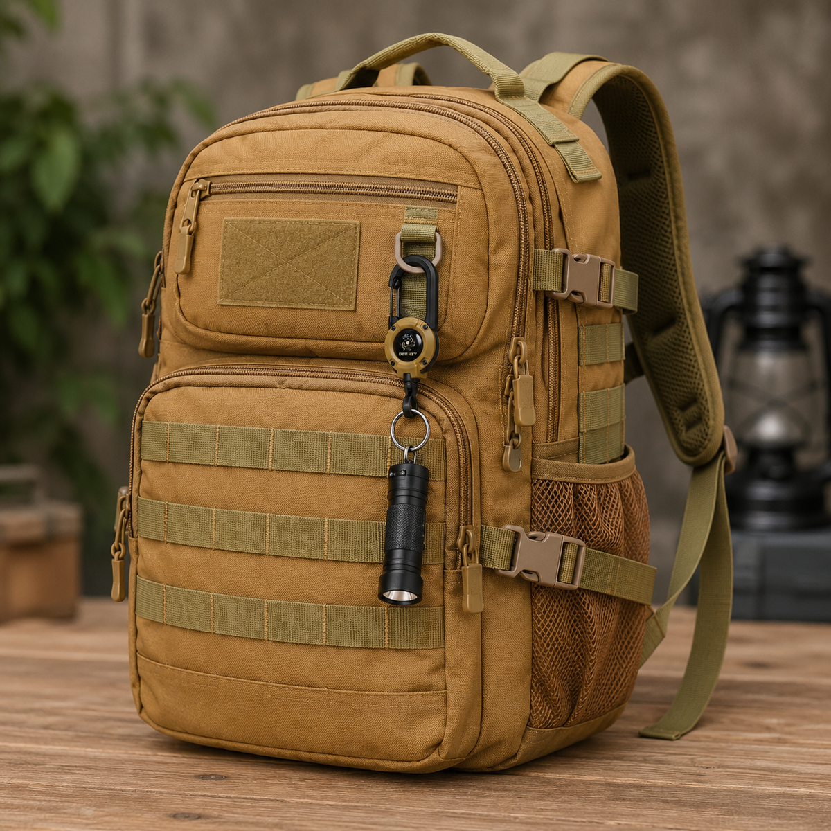 PullBack Locking Utility KeyChain