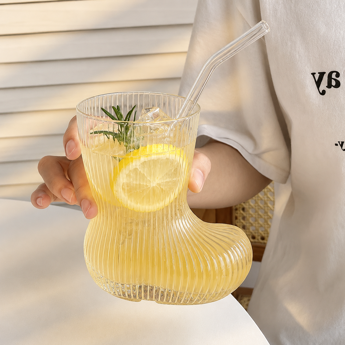 Elegant Shoe Style Drinking Glasses