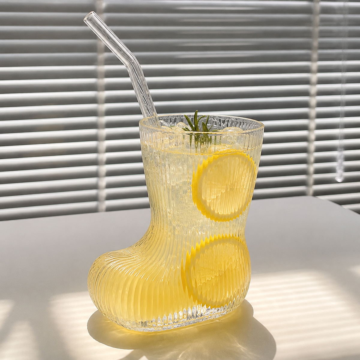 Elegant Shoe Style Drinking Glasses