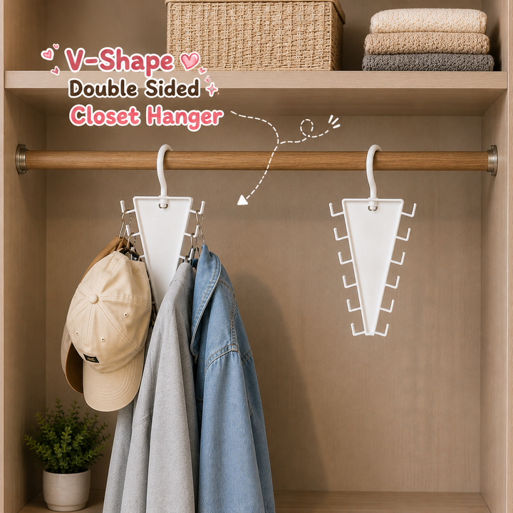 V-Shape Double Sided Closet Hanger