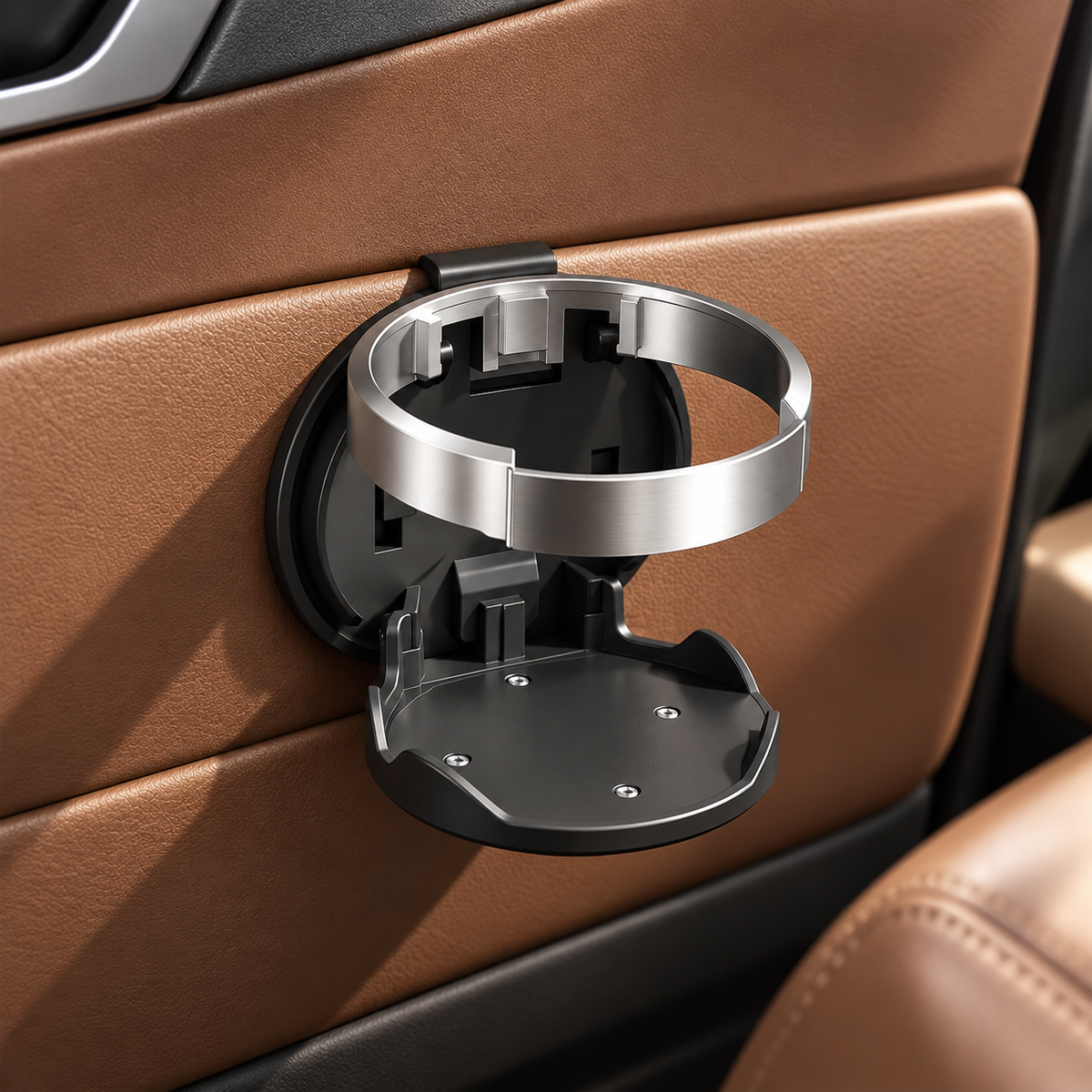 Foldable Car Door Cup & Phone Holder